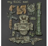 Koszulka M-Tac My EDC - Ciemnoszara