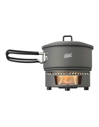 Esbit Solid Fuel Cookset 1L – Zestaw do Gotowania Turystycznego na Paliwo Stałe