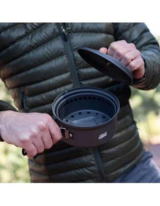 Esbit Solid Fuel Cookset 1L – Zestaw do Gotowania Turystycznego na Paliwo Stałe