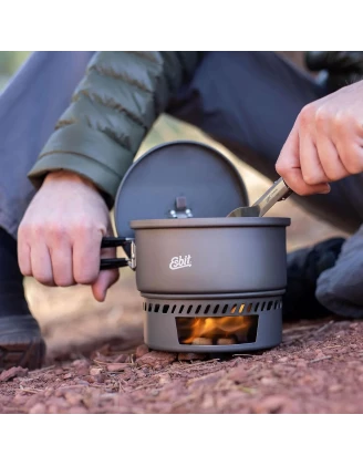 Esbit Solid Fuel Cookset 1L – Zestaw do Gotowania Turystycznego na Paliwo Stałe