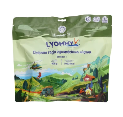 Racja Żywnościowa Lyommy Zestaw 1 - Mięsny Posiłek Liofilizowany 24h | imag24.pl