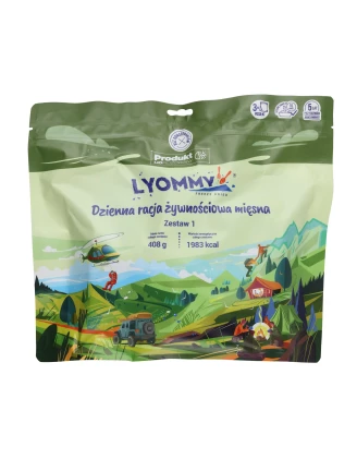 Racja Żywnościowa Lyommy Zestaw 1 - Mięsny Posiłek Liofilizowany 24h | imag24.pl