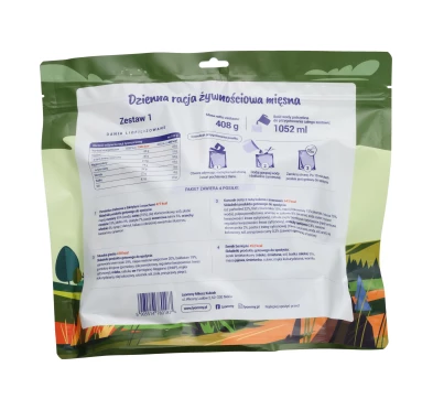 Racja Żywnościowa Lyommy Zestaw 1 - Mięsny Posiłek Liofilizowany 24h