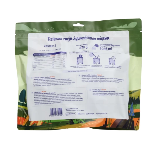 Lyommy Racja Żywnościowa Mięsna - Zestaw 2 (24h, 2003 kcal)