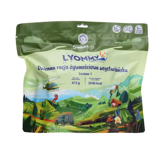 Racja żywnościowa Lyommy wegetariańska Zestaw 1 | 2046 kcal | imag24.pl