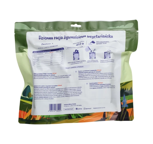 Racja żywnościowa Lyommy wegetariańska - Zestaw 1 (2046 kcal)