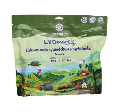 Lyommy Racja Żywnościowa Wegetariańska Zestaw 2 (2021 kcal) | imag24.pl