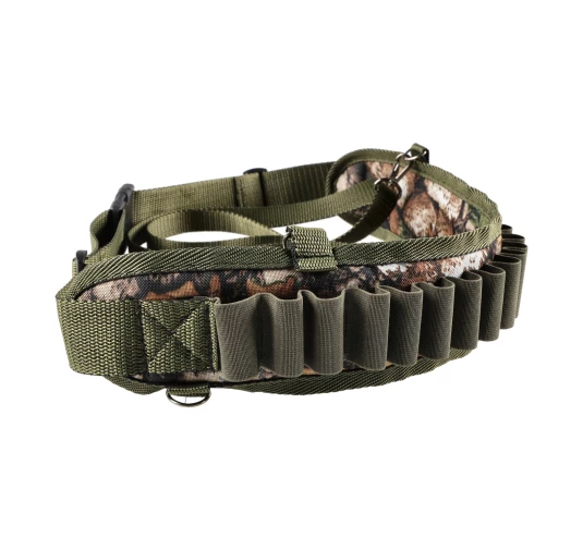 Pas myśliwski na amunicję śrutową Forsport 12/16 kamuflaż leśny