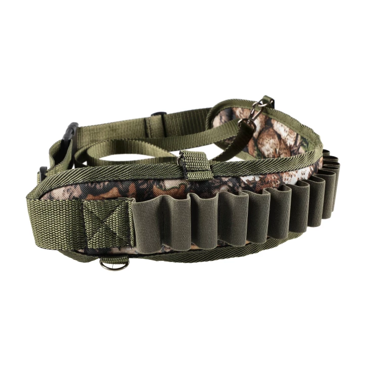 Pas myśliwski na amunicję śrutową Forsport 12/16 kamuflaż leśny