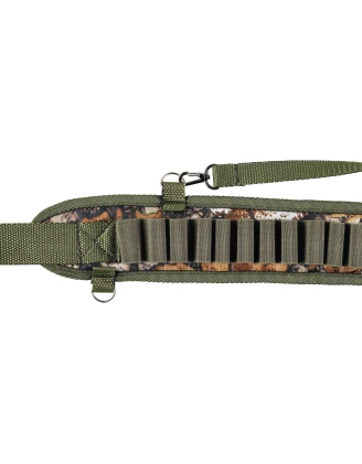 Pas myśliwski na amunicję śrutową Forsport 12/16 kamuflaż leśny