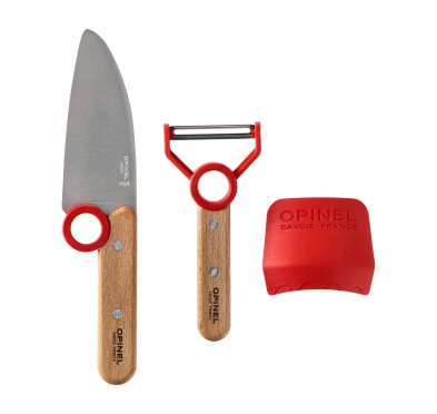 Zestaw kuchenny Opinel dla dzieci Le Petit Chef czerwony