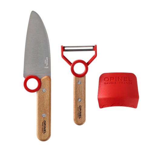 Zestaw kuchenny Opinel dla dzieci Le Petit Chef czerwony