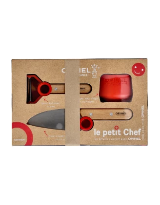Zestaw kuchenny Opinel dla dzieci Le Petit Chef czerwony