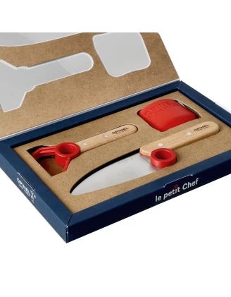 Zestaw kuchenny Opinel dla dzieci Le Petit Chef czerwony