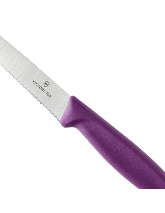 Nóż Victorinox Swiss Classic 6.7235.C1 ząbkowany do steków i pizzy fioletowy