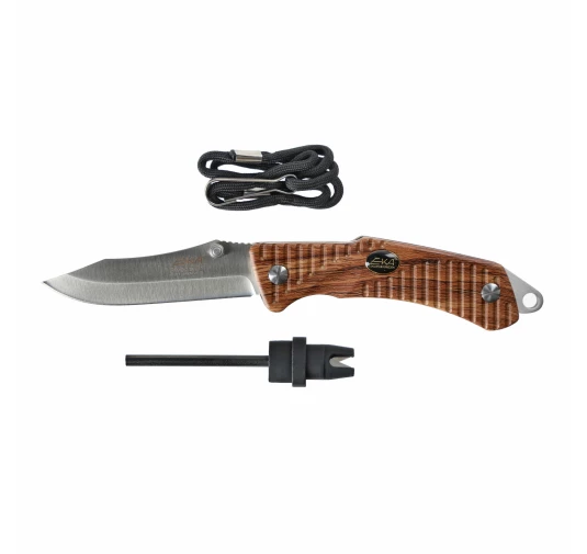 Nóż składany Eka Swede 9 Wood - Sandvik 12C27, G-10 | imag24.pl