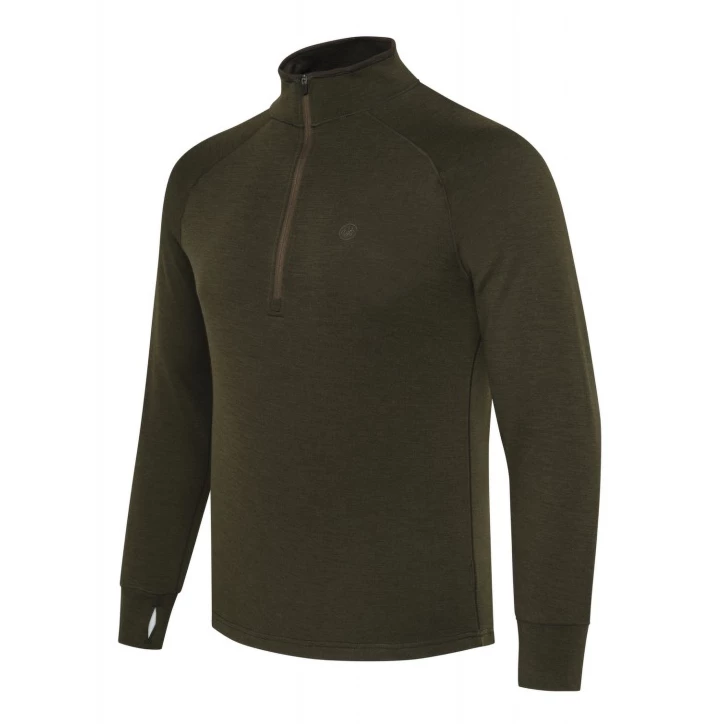 Sweter Beretta Glider Merino Half Zip Zielony | Termoaktywny | imag24.pl