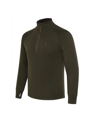 Sweter Beretta Glider Merino Half Zip Zielony | Termoaktywny | imag24.pl