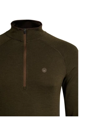 Sweter Beretta Glider Merino Half Zip Zielony | Termoaktywny | imag24.pl