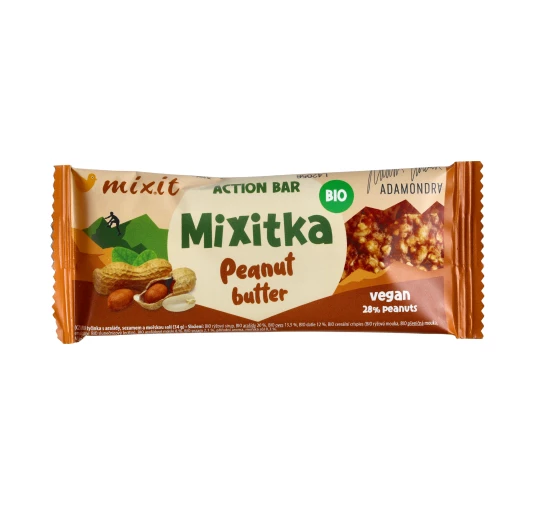 Mixit Mixitka Action BIO Peanut Butter - Baton Energetyczny 34g