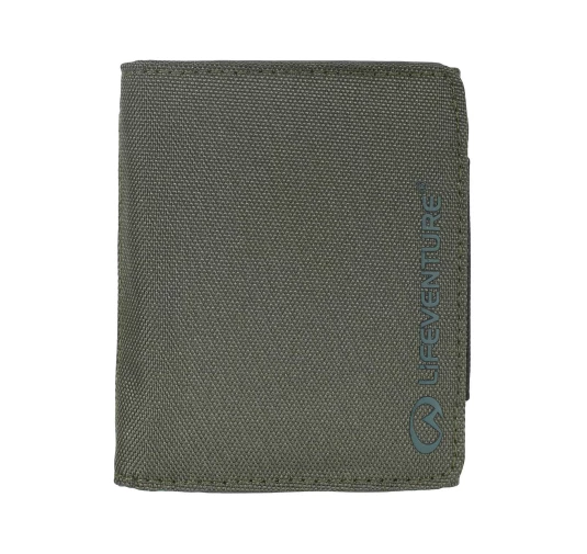Portfel antykradzieżowy Lifeventure Recycled RFiD Wallet - olive