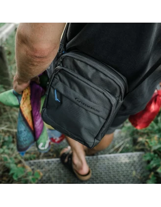 Saszetka antykradzieżowa Lifeventure Recycled RFiD Shoulder Bag Grey - imag24.pl