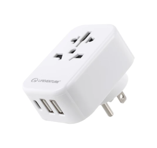 Lifeventure USA Travel Adaptor USB-A+USB-C – Adapter Podróżny do USA