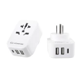 Lifeventure USA Travel Adaptor USB-A + USB-C Biały