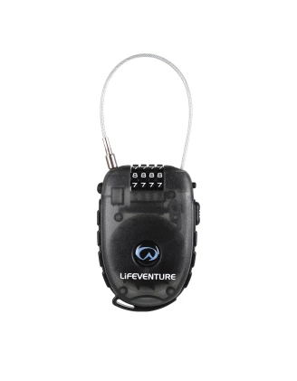 Lifeventure Cable Lock - Kłódka szyfrowa z linką stalową 90cm do bagażu | imag24.pl