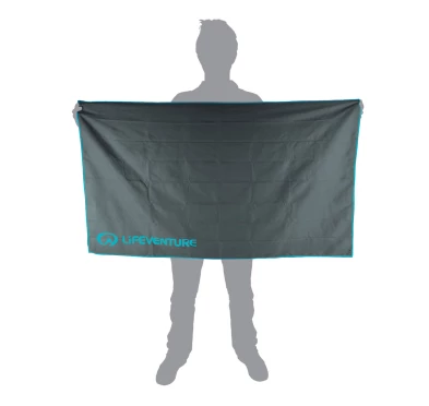 Ręcznik turystyczny Lifeventure Recycled SoftFibre Trek Towel XL Szary