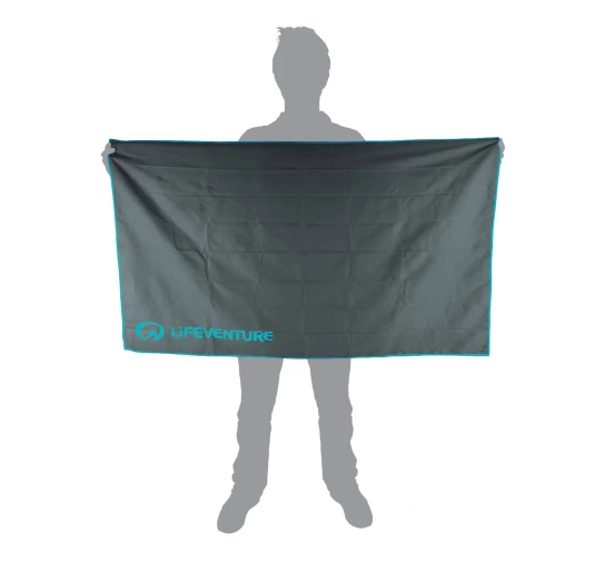 Ręcznik turystyczny Lifeventure Recycled SoftFibre Trek Towel XL Szary