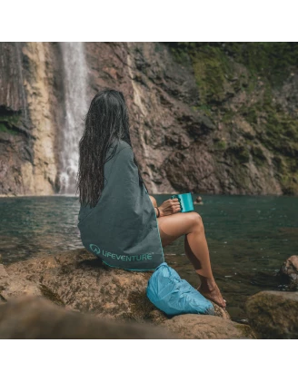 Ręcznik turystyczny Lifeventure Recycled SoftFibre Trek Towel XL Szary | imag24.pl