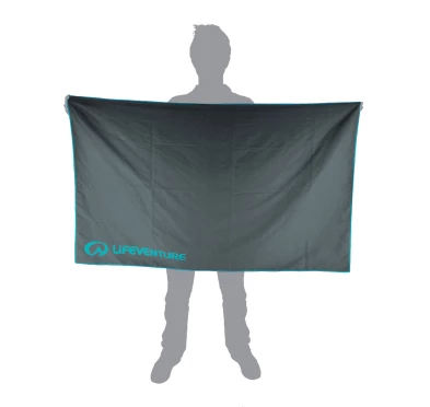 Lifeventure Ręcznik Turystyczny Recycled SoftFibre Trek Giant Szary