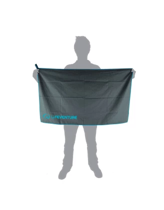 Ręcznik Lifeventure Recycled SoftFibre Trek Towel L Szary - Szybkoschnący | imag24.pl