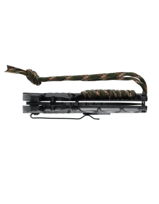 Nóż Składany Azymut Rescue Liner Lock Krzesiwo Gwizdek Paracord EDC Survival imag24.pl