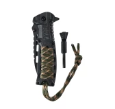 Nóż składany Azymut Rescue Liner Lock z krzesiwem, gwizdkiem i paracordem