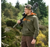 Bluza Harkila Identity Bawełniana z Kapturem 360 g/m² Grape leaf / mandarin orange L Bluza Harkila Identity Bawełniana z Kapturem 360 g/m² Grape leaf / mandarin orange L