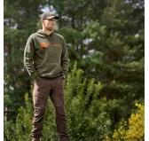 Bluza męska Harkila Identity z kapturem – Grape Leaf / Mandarin Orange