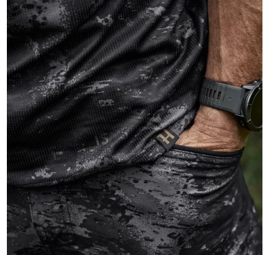 Koszulka z krótkim rękawem Harkila Noctyx Camo AXIS MSP®Black / black L