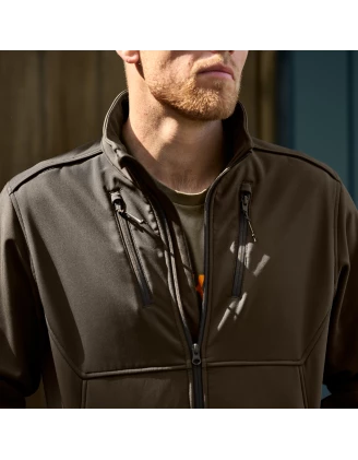 Kurtka softshell Harkila Scandinavian Willow green / shadow brown XL