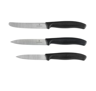 Victorinox Swiss Classic 6.7113.34 - Zestaw 3 noży kuchennych, czarny | imag24.pl