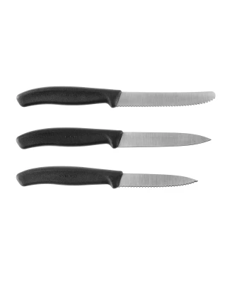 Victorinox Swiss Classic 6.7113.34 - Zestaw 3 noży kuchennych, czarny | imag24.pl