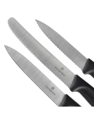 Victorinox Swiss Classic 6.7113.34 - Zestaw 3 noży kuchennych, czarny | imag24.pl