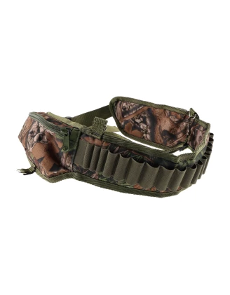 Pas Myśliwski Forsport P002 na Amunicję (15 śrutowych, 6 kulowych) z Szelkami Kamuflaż Leśny - imag24.pl