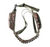 Pas Myśliwski na Amunicję Forsport P002 (15 śrutowych, 6 kulowych) z Szelkami Kamuflaż Leśny