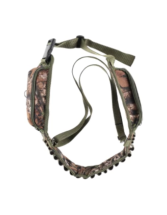 Pas Myśliwski Forsport P002 na Amunicję (15 śrutowych, 6 kulowych) z Szelkami Kamuflaż Leśny - imag24.pl