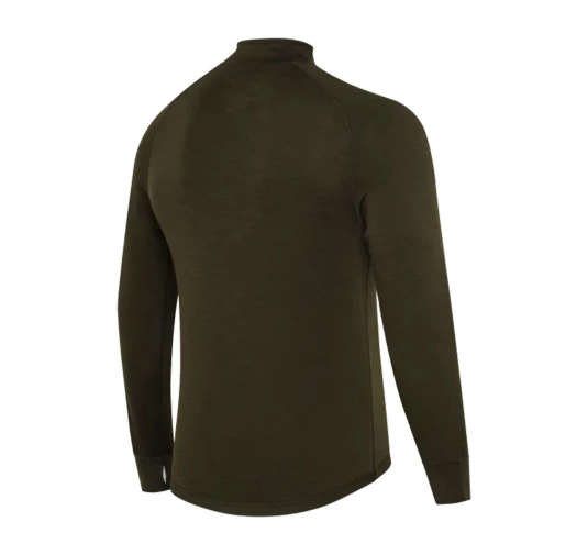 Beretta Merino Half Zip XL – Męski Sweter z Wełny Merino, Zielony