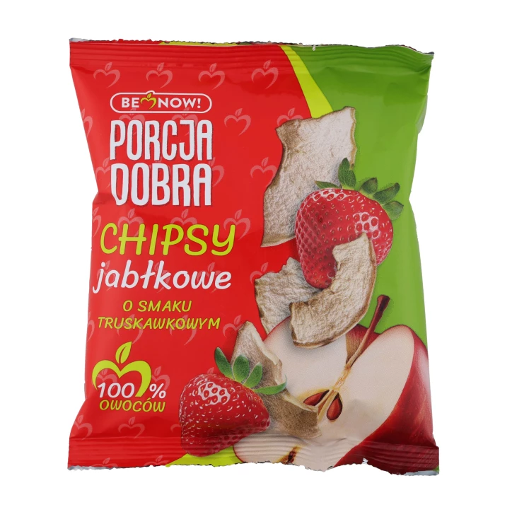 Chipsy Jabłkowe Truskawkowe Porcja Dobra 18g | Imag24.pl