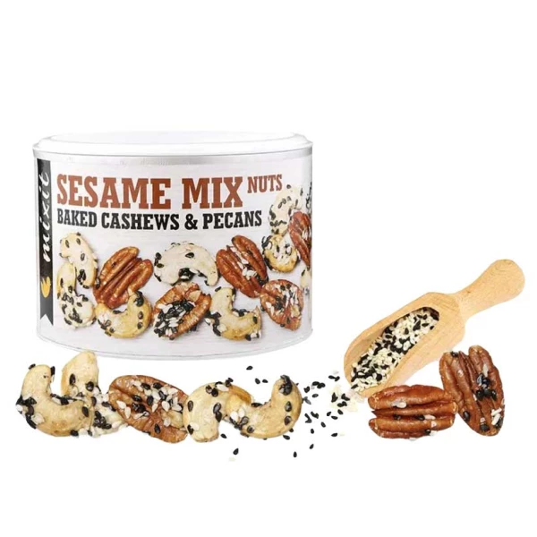 Mixit Sesame Mix Nuts 150 g – Pieczone Orzechy z Sezamem i Solą Himalajską Mixit Sesame Mix Nuts 150 g – Pieczone Orzechy z Sezamem i Solą Himalajską