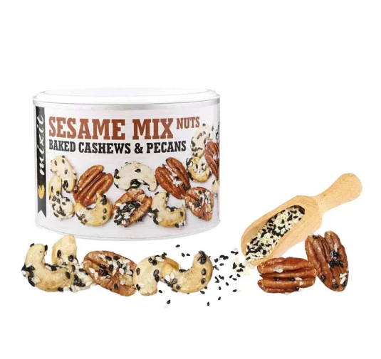 Mixit Sesame Mix Nuts 150g – Pieczone Orzechy z Sezamem i Solą Himalajską
